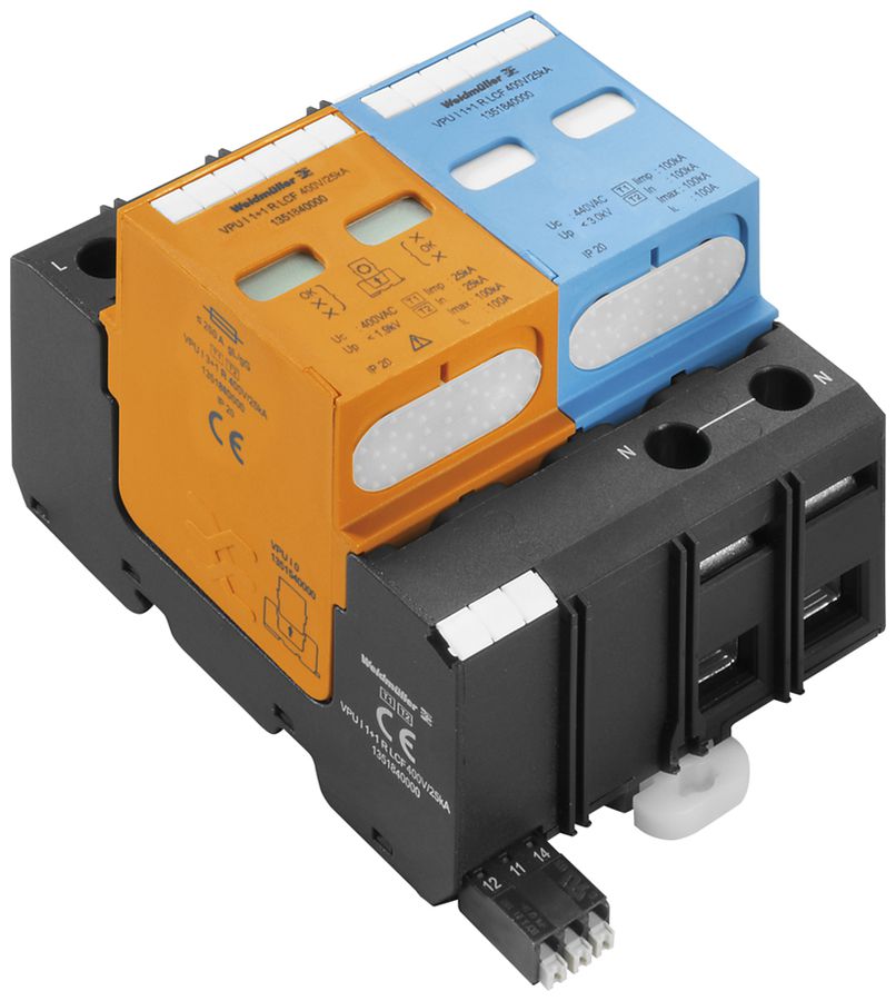 Scaricatore di sovratensione Weidmüller VPU I 1+1 400V/25KA
