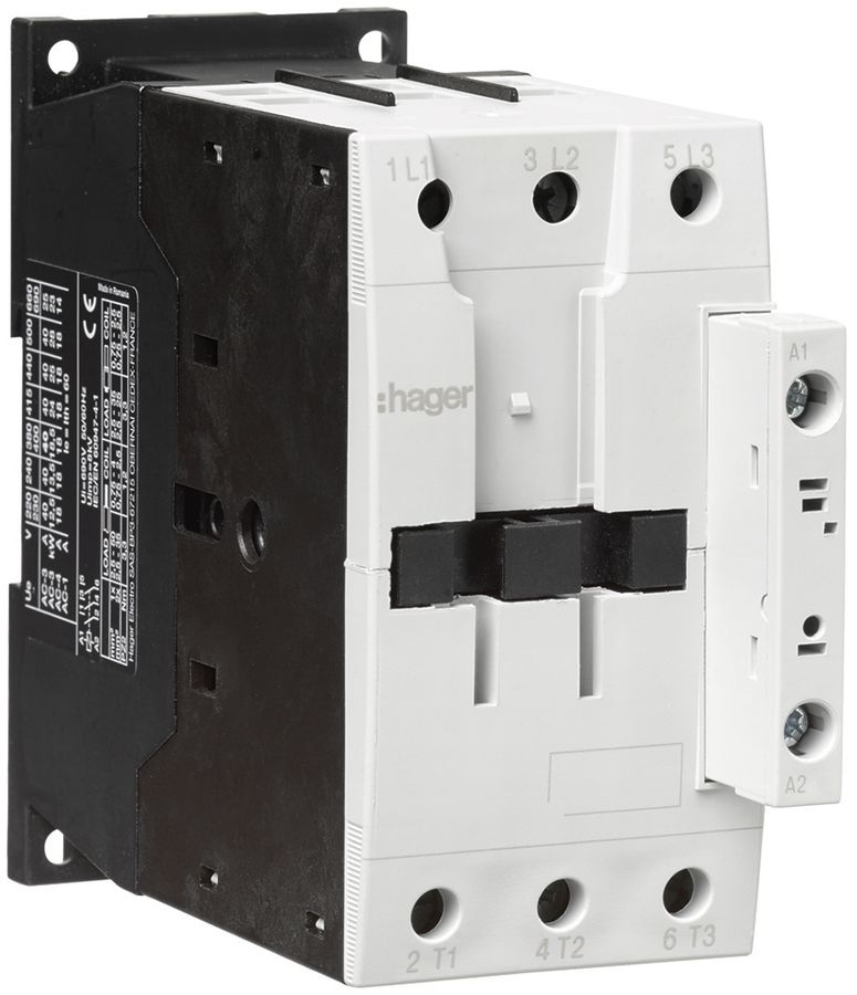 Leistungsschütz Hager 3P 40A bei AC-3 Spulenspannung 24VAC