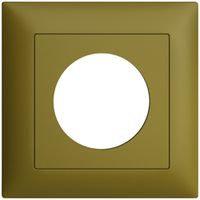 Kit frontal ENC EDIZIOdue olive 88×88mm avec alésage 43mm