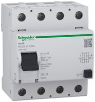 Fehlerstromschutzschalter SE Acti9 RCCB-ID 4P 400V 0.03A A 125A 4TE
