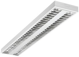 Lampada LED con griglia a specchio Rana 2 lampade 52W 3000K 5800lm 1200mm