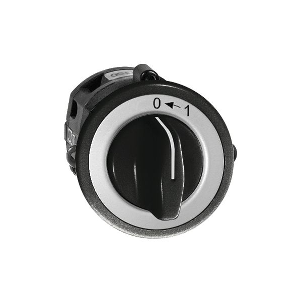 Contact pivotant ENC 0<-1/1P noir avec manette