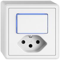 AP-Kombination EDIZIO.liv SNAPFIX® S3L+T13 Shut.Seitenbeleuchtung bl ws