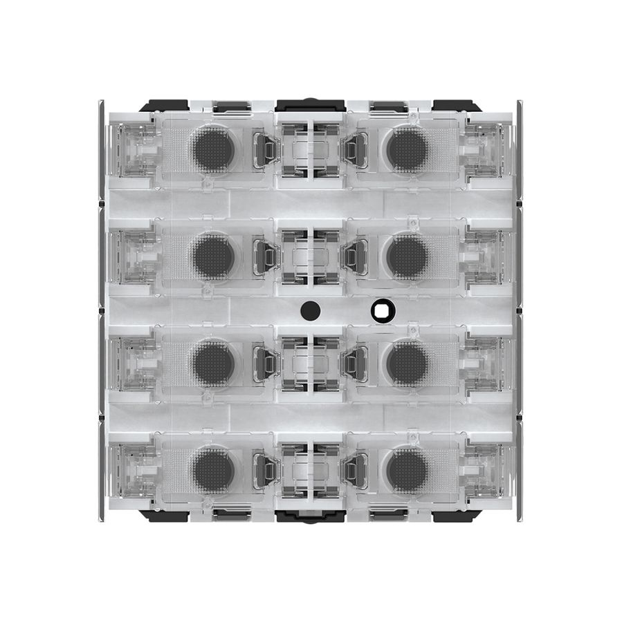 Taster KNX Hager f.8×Tasten 8×Betätigungspunkte LED grau