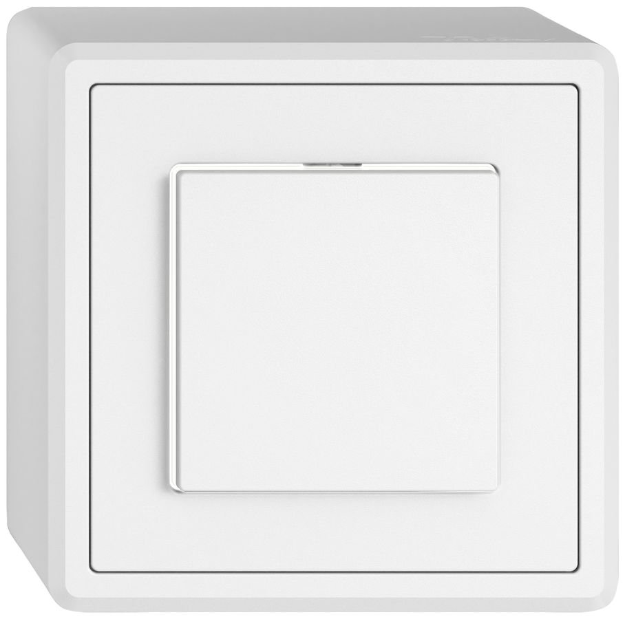 Poussoir AP EDIZIO.liv SNAPFIX® ARL/1P éclairage latéral blanc bc