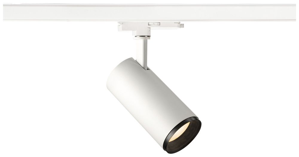 Spot LED SLV 3~ NUMINOS M DALI 20W 1955lm 3000K 24° Ø85×185mm blanc