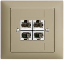 Presa INS 4×RJ45/s 4P sep. EDIZIOdue sand ITplus