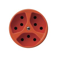 Steckdose origin 3×Typ 13 10A 230V 60×60mm orange