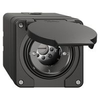 NAP-Drehschalter NEVO, 5/1L, ohne Zylinder, KS, 0-1-2-3, schwarz