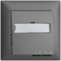 Boîte de raccordement ENC FTTH EDIZIOdue FH 2×LC APC Duplex FMI gris foncé