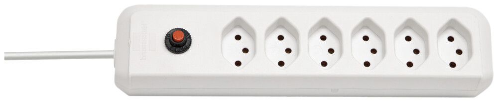 Prise multiple cleverLINE reset 6×T13 H05VV-F 3×1mm² 2m blanc