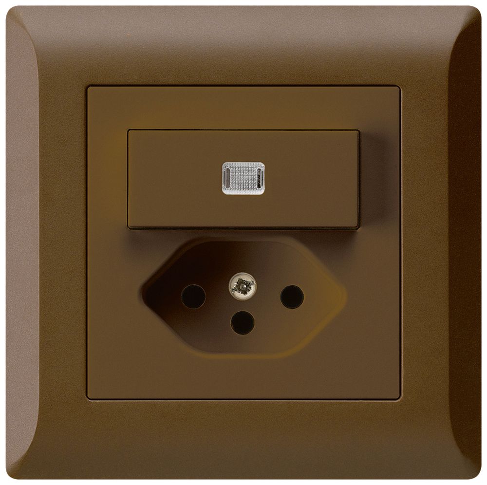 Combinazione luminosa INC A-R/1P+T13 kallysto.line marrone