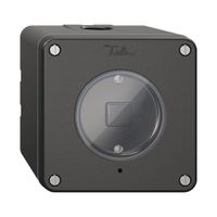 NAP-KNX-Taster 1× NEVO RGB mit Temperaturfühler schwarz