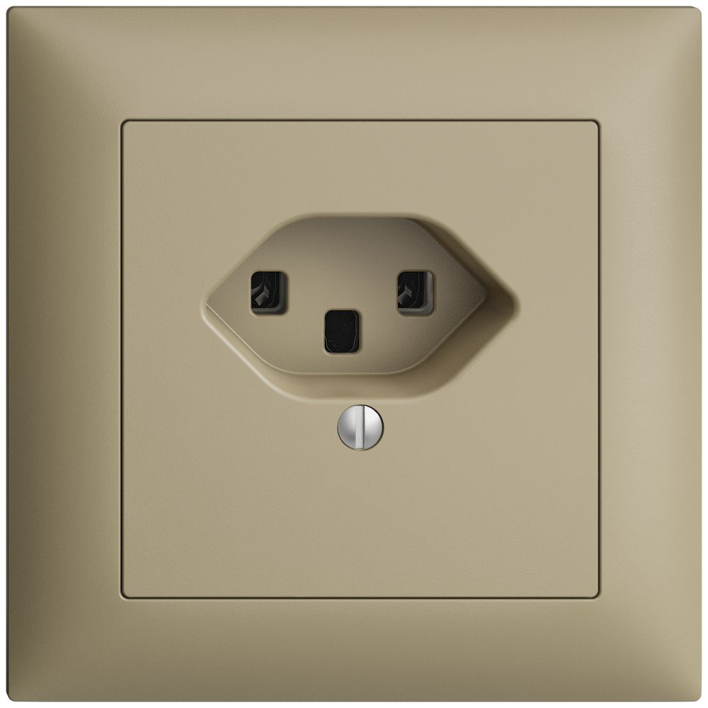 UP-Steckdose EDIZIOdue T23 16A sand, Schraubklemmen