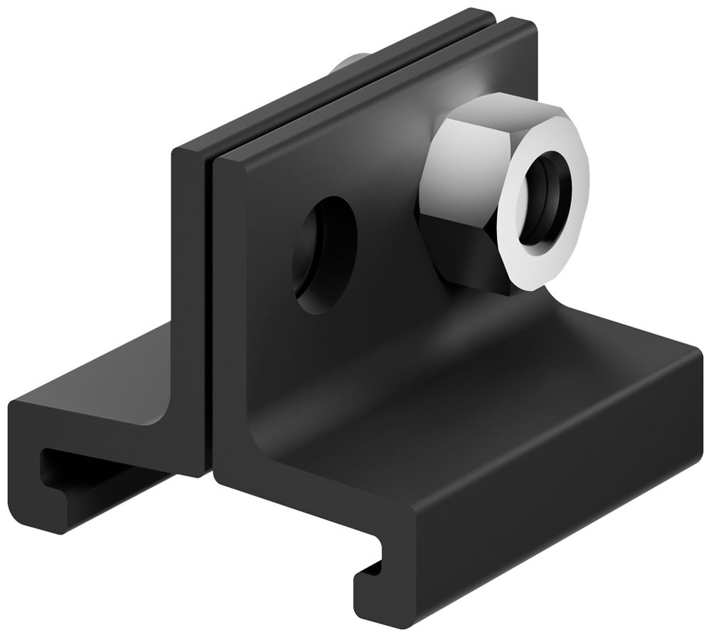 Graffa di montaggio Sylvania ONETRACK alluminio 25×24×20mm nero