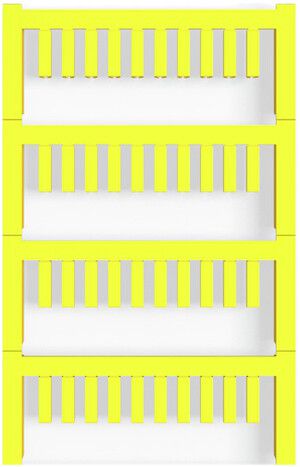 Marqueur de conducteur Weidmüller MultiCard VT SF p.Ø1…1.3mm 12×3.2mm PA66 jaune