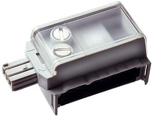 Flachkabel-Anschlussdose Woertz Combi 2L Bus mit Buchse