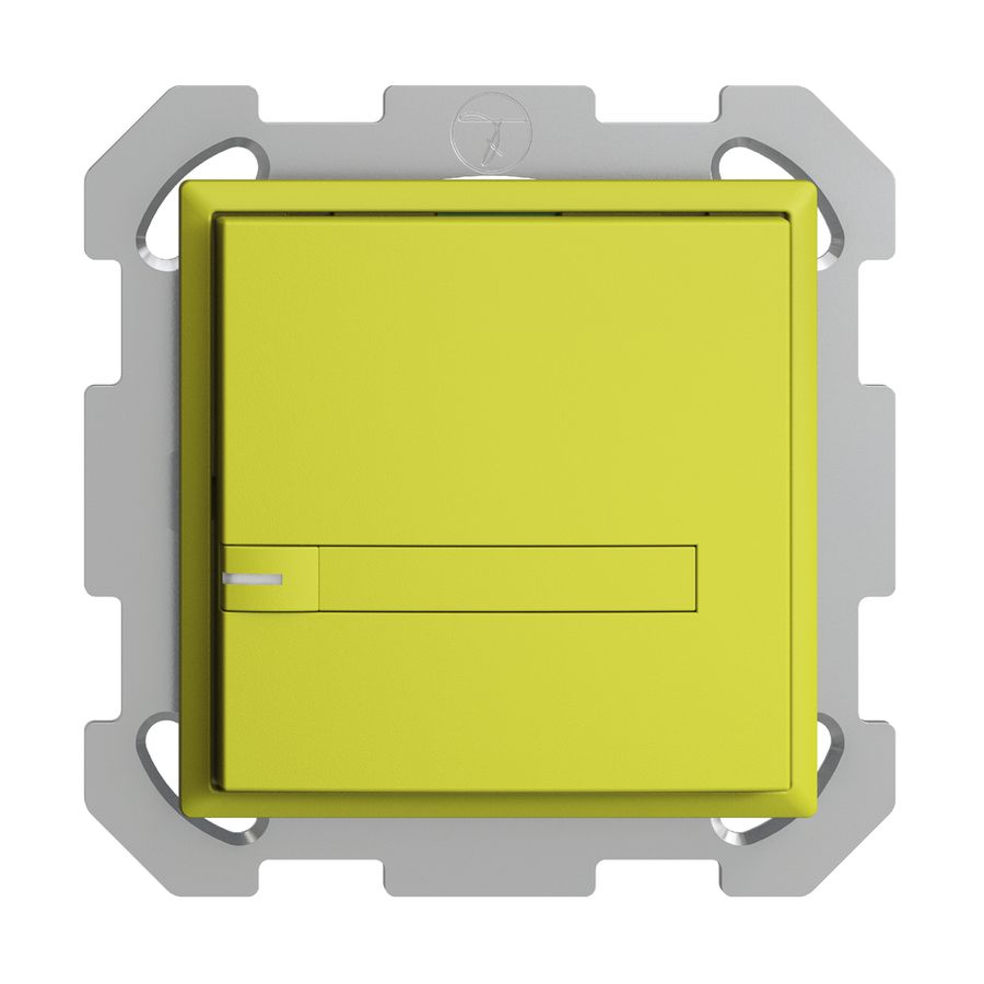 UP-KNX-Taster RGB EDUE, 250mW, m.RGB-LED, m.Papier., 1×Taste, 1×Tastenb., lem