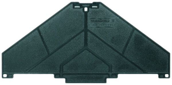 Piastra terminale Weidmüller PAP PRV/PPV8 120×3mm nero