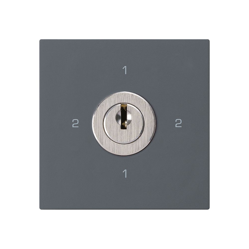 Intérieur interrupteur à clé kallysto 3/1L anthracite avec serrure Kaba 8