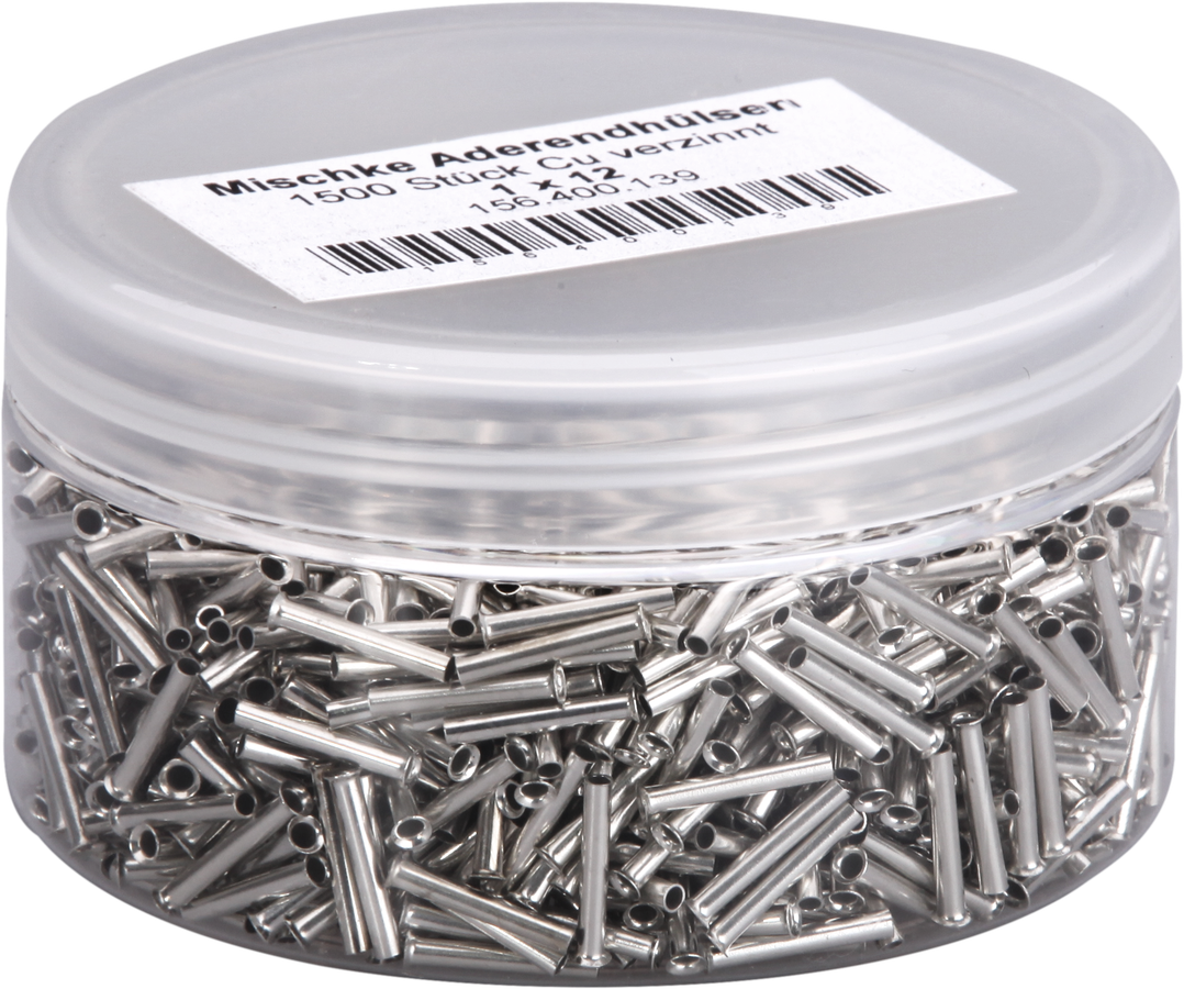 Embout de câble Mischke E DIN 46228 1mm²/12mm nu Cu-étamé