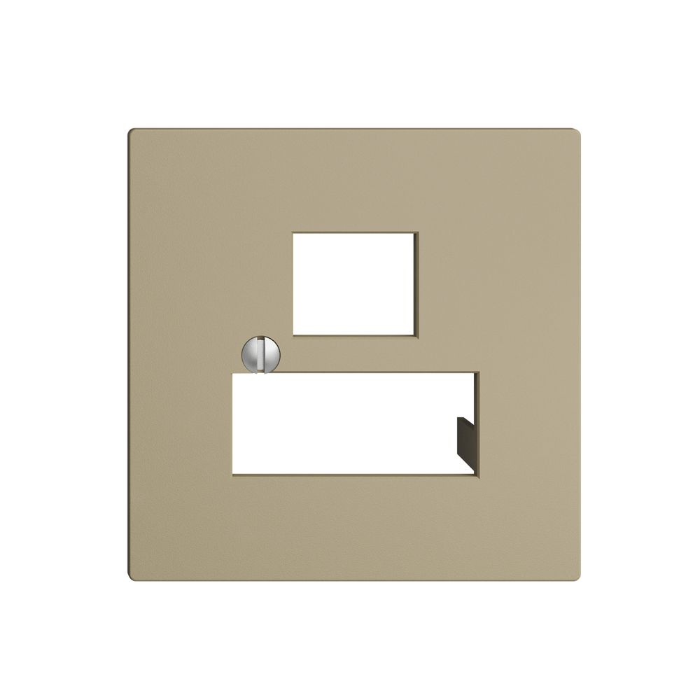 Plaque frontale 3×RJ45 EDIZIOdue sand R&M swissline