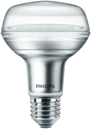 LED-Reflektorlampe Philips CoreProspot ND R80, E27 230V 8W 670lm 827 36°