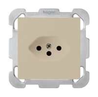 UP-Steckdose kallysto T13 beige mit Befestigungsplatte