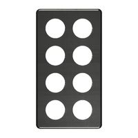 Abdeckplatte 4×2 8×43mm schwarz