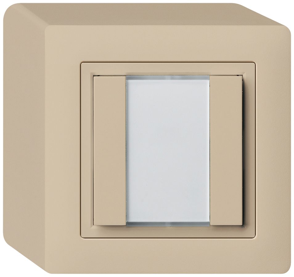 Poussoir universel AP 2×kallysto sans LED beige