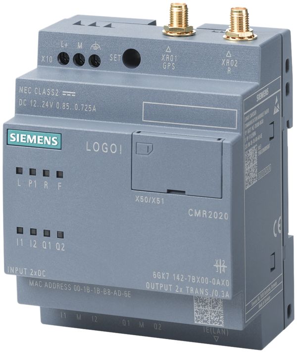 Modulo di comunicazione PLC Siemens LOGO! CMR2020, GSM/GPRS, 1×RJ45 Ethernet