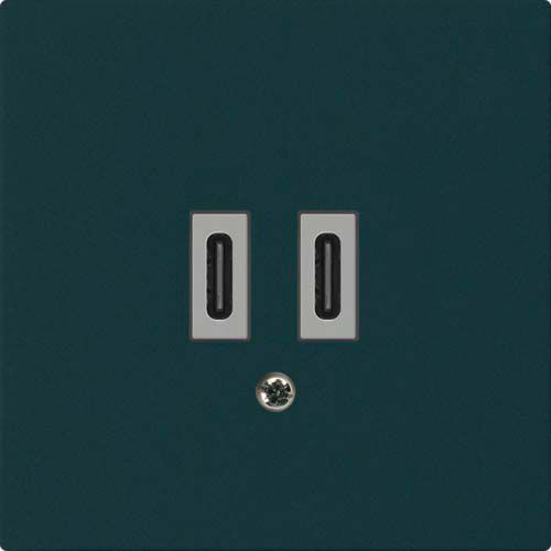 Prise de charge USB Hager kallysto C-C 20W 5V 60×60mm noir