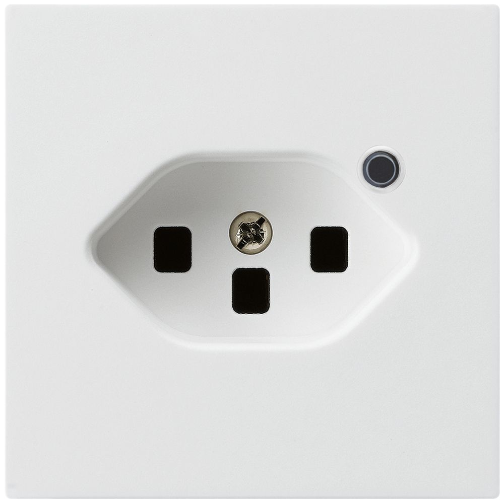 Steckdose Hager kallysto 1×T23 beleuchtet A ultraweiss