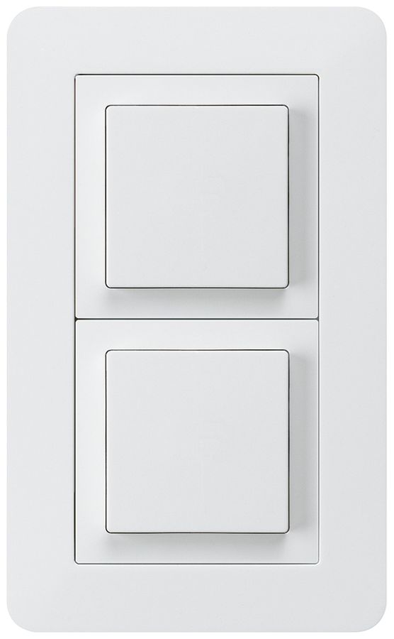 UP-Kombination kallysto.trend Gr.I-I vertikal Impulstaster+Schalter S3 weiss