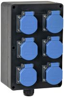 Stromverteiler DEM DB33742 10A 6×T23 2×5×16mm² 1×M25