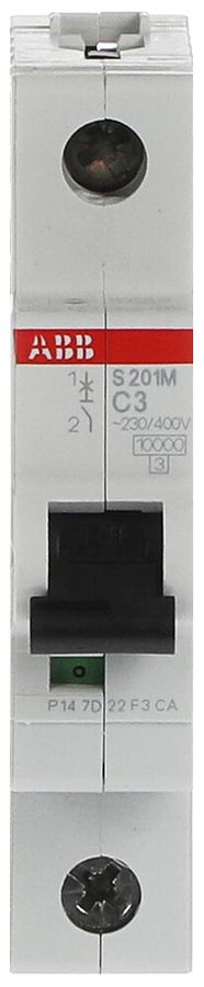 Leitungsschutzschalter ABB S201M-C3 3A C 10kA