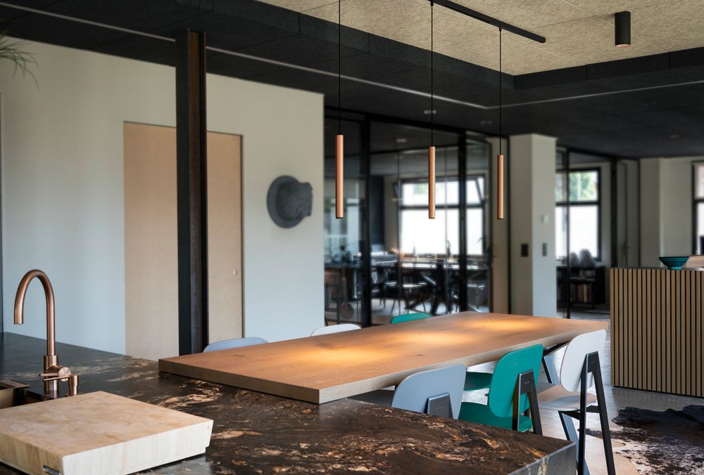 LED-Pendelleuchte SLV GRIP S 48V AD 9.8W 530lm 927 DALI Ø30mm Gold