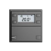 Pulsante RTH INC KNX 1×EDIZIOdue F grigio scuro, con LED RGB