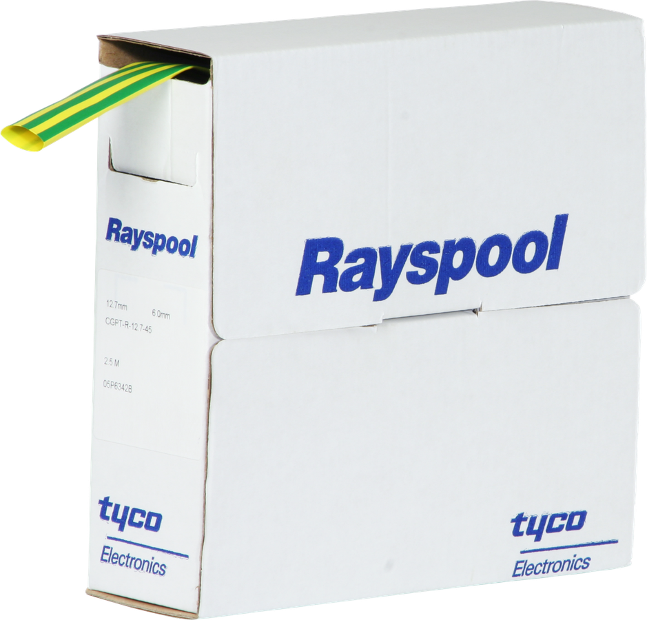 Schrumpfschlauch CGPT-R 12.7/6.4 grün/gelb