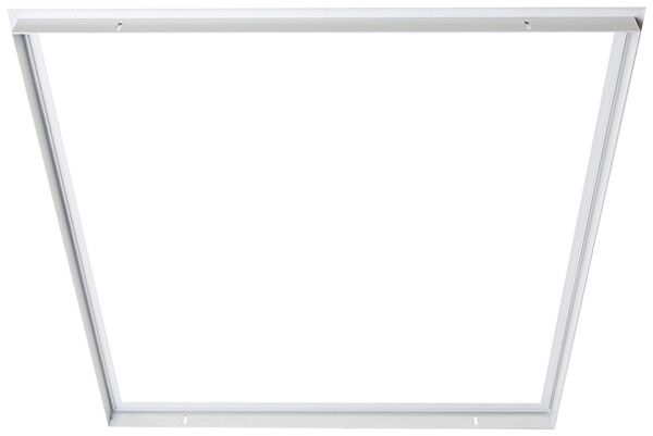 Cadre d'encastrement ESYLUX JUNA 600×600×31mm aluminium blanc