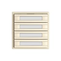 Poussoir universel EDIZIO.liv UNI SNAPFIX® s.LED 8× comm.1T étiqu.cr