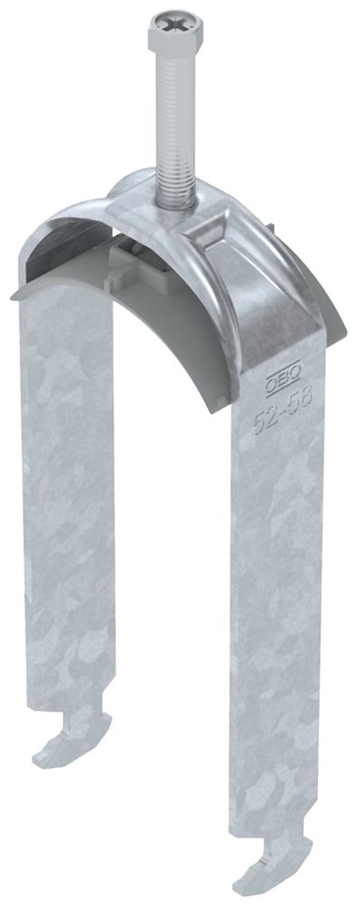 Fixation rapide BET 2056 pied à H mat.synthétique 52…58mm 2×câble acier Zn-ch-im