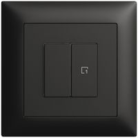 UP-Druckschalter 1K/2T Szene Edue Wiser schwarz