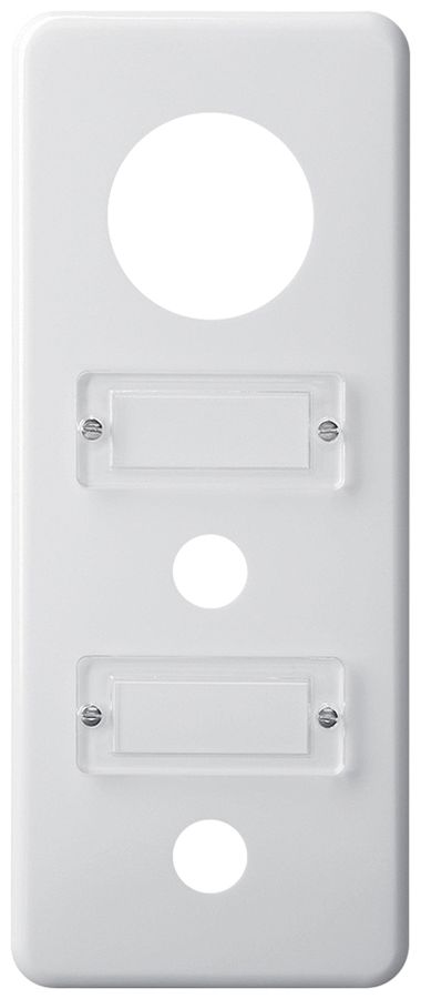 UP-Abdeckplatte basico 3×1 43+16mm +16mm weiss