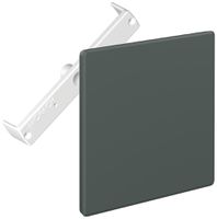 Steckdeckel CRALLO-RED-BOX 130×130mm mit Diagonalsteg dunkelgrau