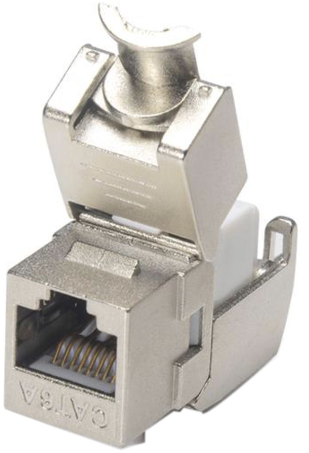 Modulo di raccordo RJ45 Cecoflex, Keystone, cat.6A/s, grigio