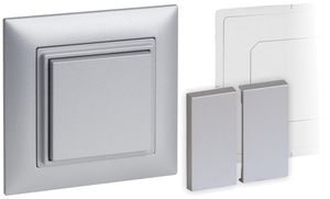 RF-Wandsender AWAG 4-Kanal, Bluetooth, NFC, EnOcean, batterielos, silber