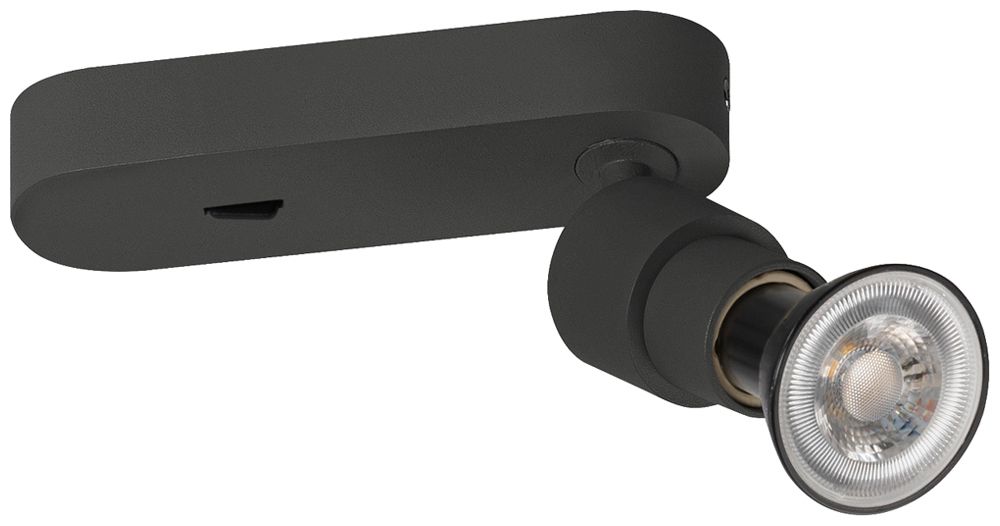 Spot SLV PURI 2.0 Basic CW GU10 1×6W VAR 150×42×80mm noir