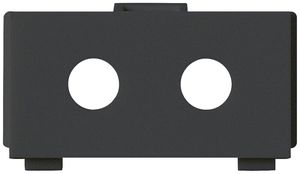 Modulo multimedia M3 FO vuoto per 2 ST kallysto nero