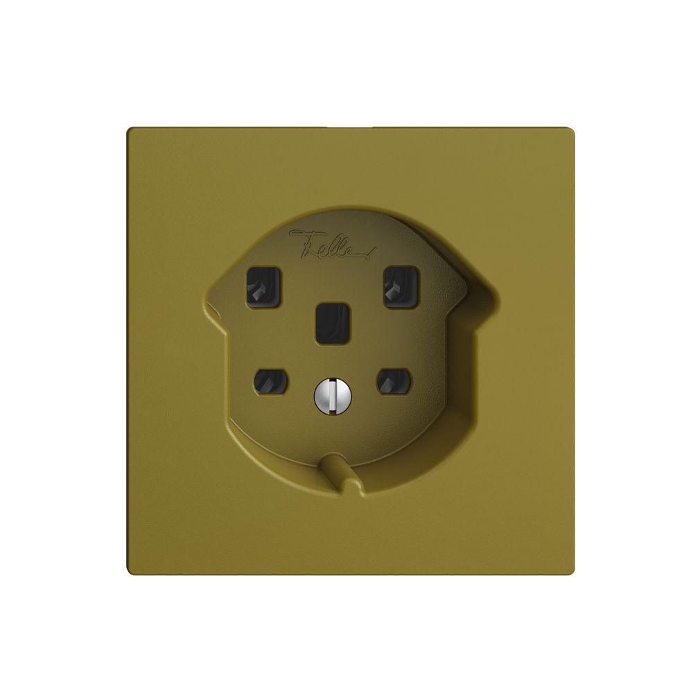 UP-Steckdose EDIZIOdue T25 16A olive, Schraubklemmen